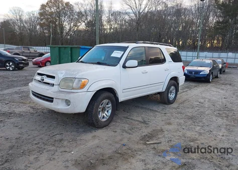 2005 Toyota Sequoia Limited V8 из США, поврежденный, VIN 5TDZT38A05S253689
